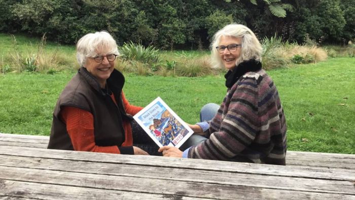 Patron Dame Gaylene Preston, left, with education officer Heather Wallace, says it is a privilege to be invited to represent the Mohua (Golden Bay) Blue Penguin Trust.